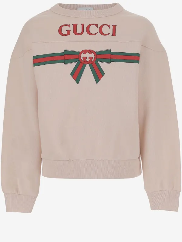 COTTON JERSEY SWEATSHIRT WITH LOGO made by Gucci