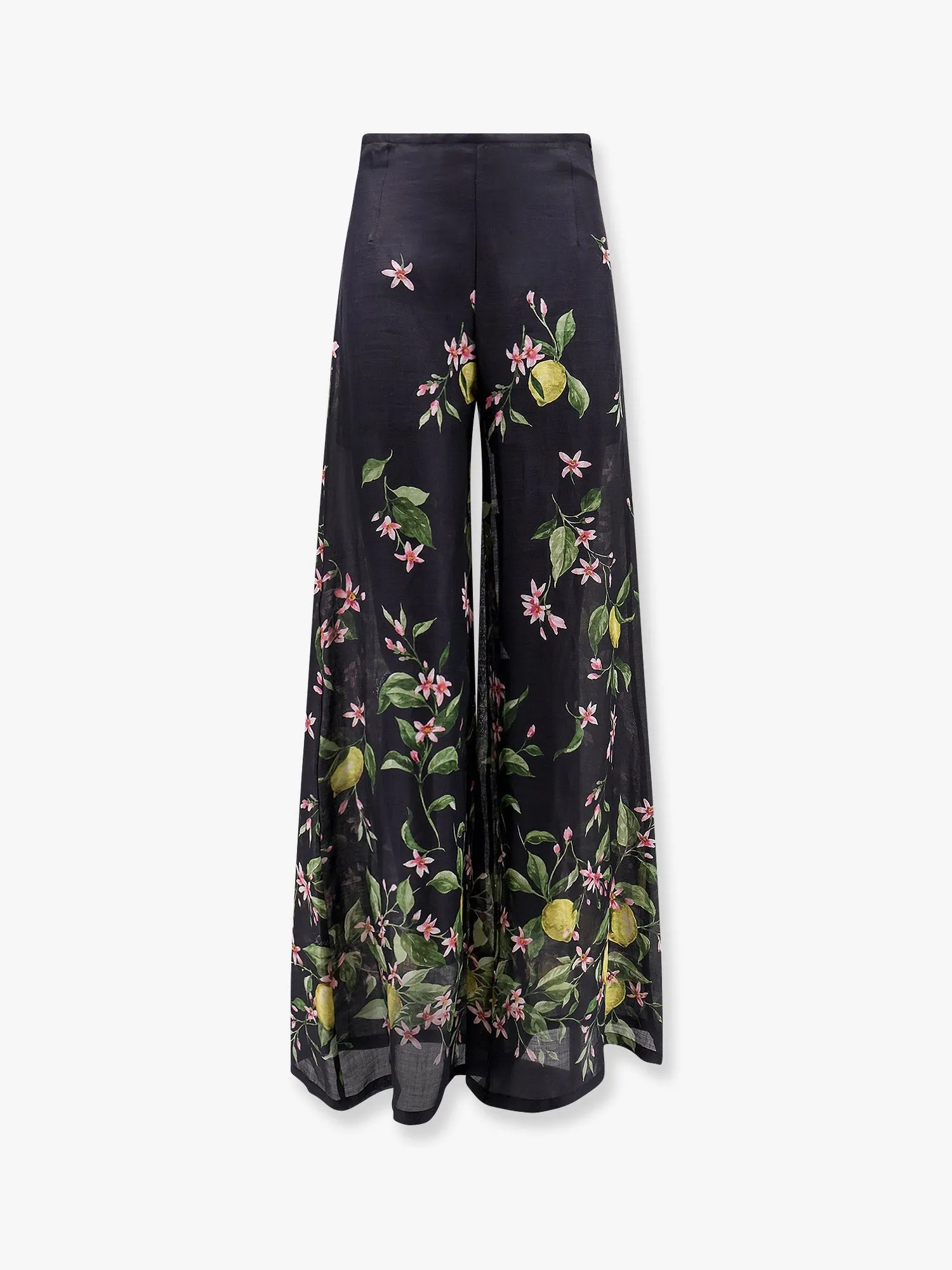 Frangipane rayon trouser with multicolor print sold by Lord & Taylor