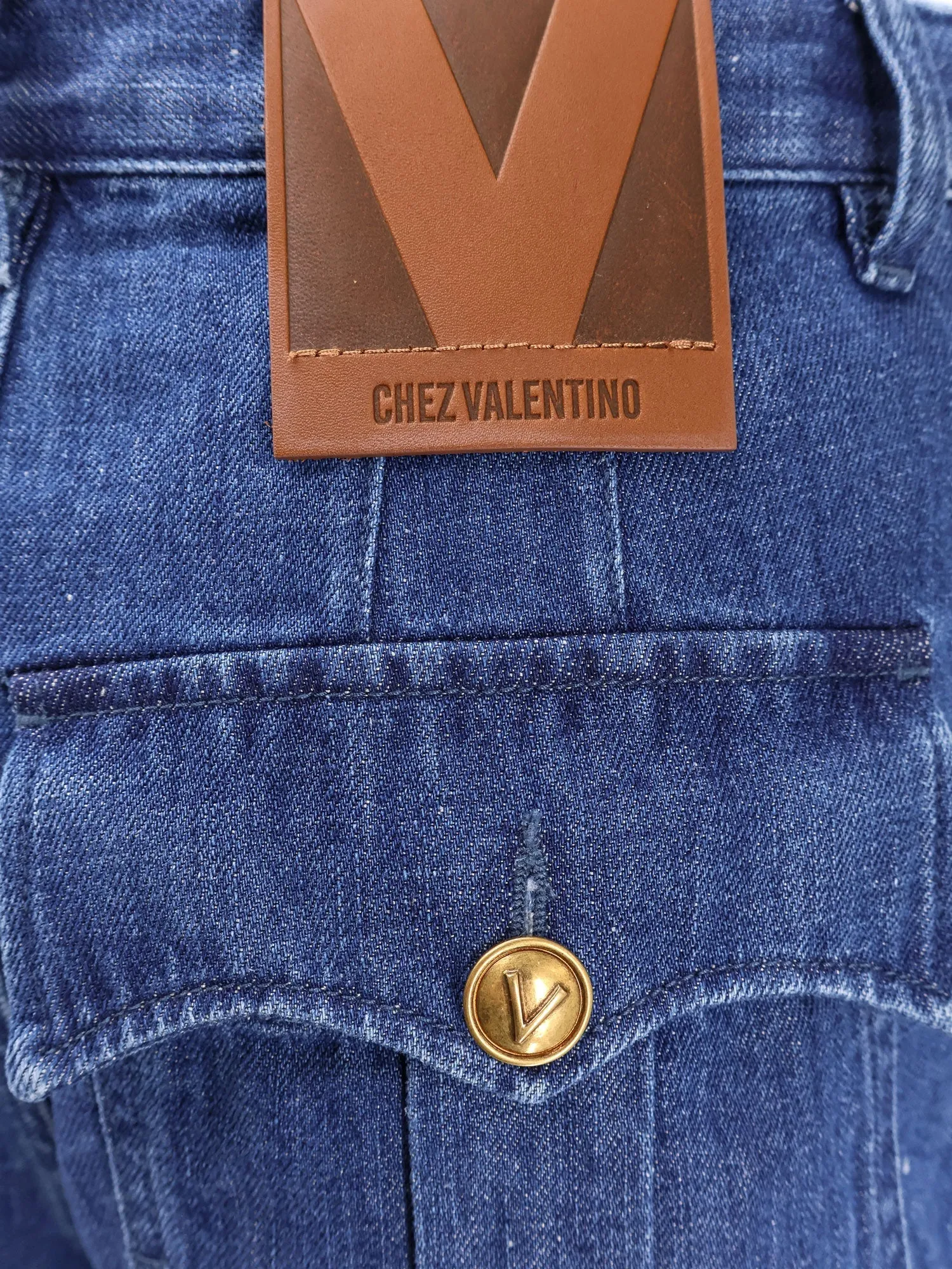 Cotton and linen shorts with chez valentino leather tag sold by Lord & Taylor product image thumbnail 4