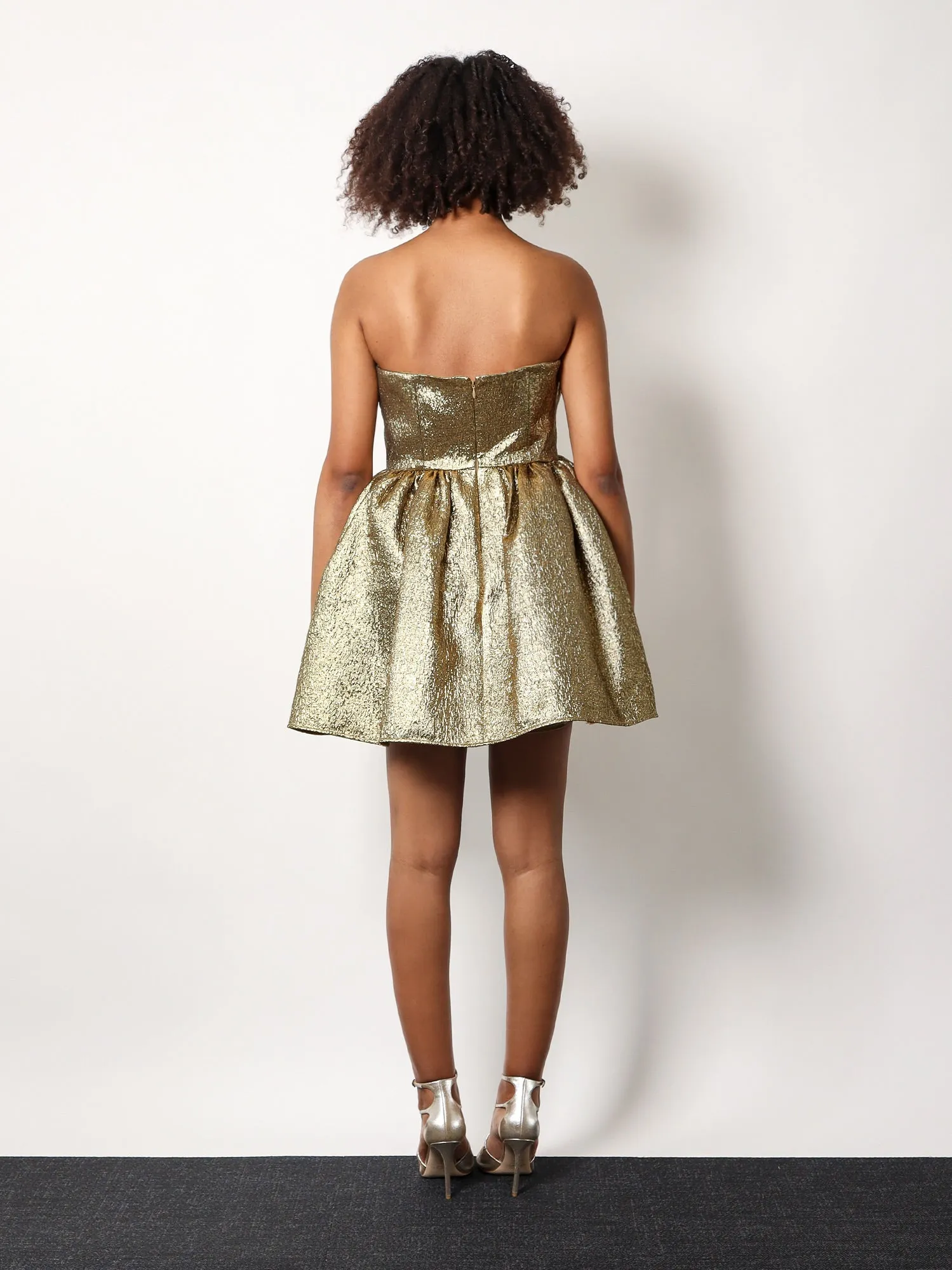 Metallic Fibre Fabric Mini Dress sold by Lord & Taylor product image thumbnail 3