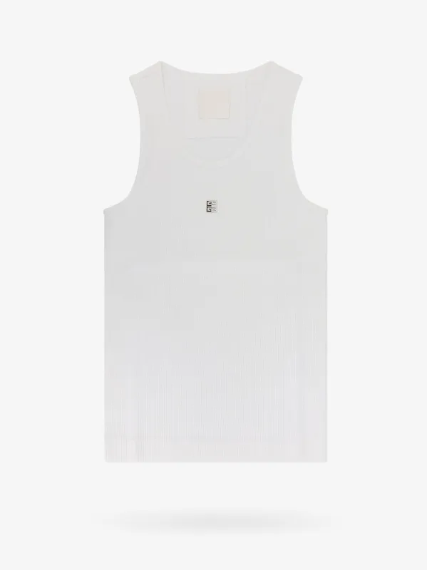 Ribbed tank top with 4g detail sold by Lord & Taylor