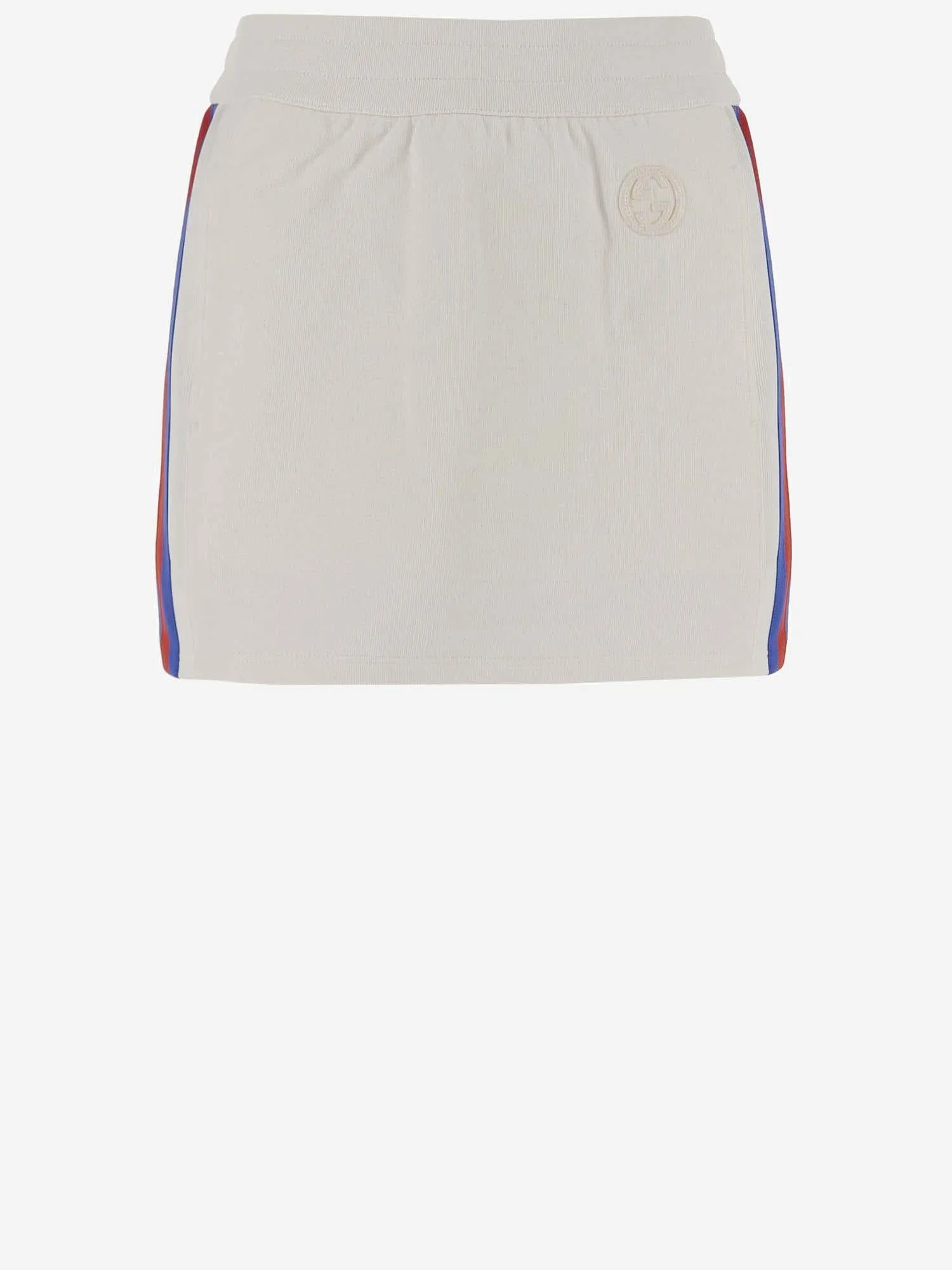 COTTON JERSEY MINISKIRT WITH WEB DETAIL sold by Lord & Taylor