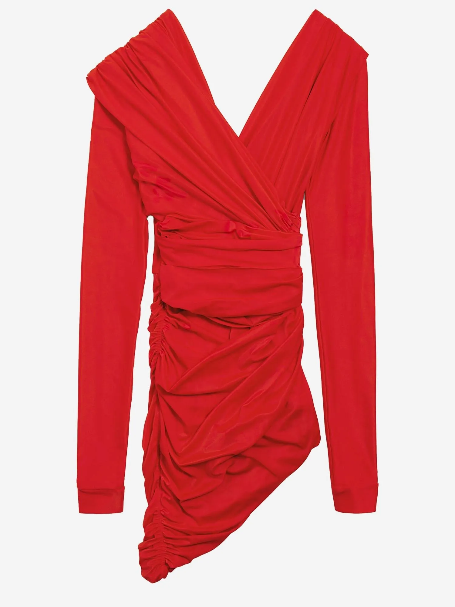 STRETCH JERSEY DRAPED DRESS sold by Lord & Taylor