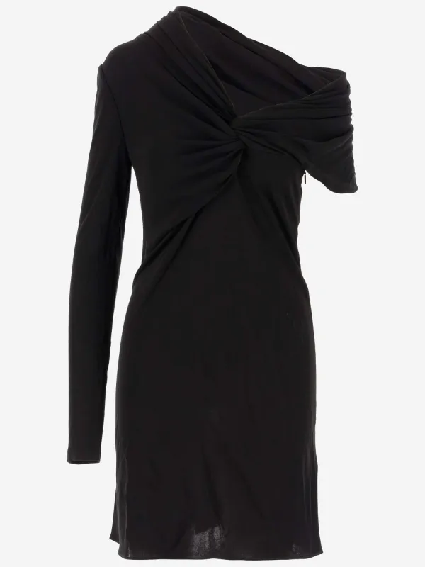 ASYMMETRICAL VISCOSE DRESS sold by Lord & Taylor
