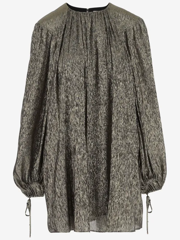Silk Crepon Mini Dress sold by Lord & Taylor