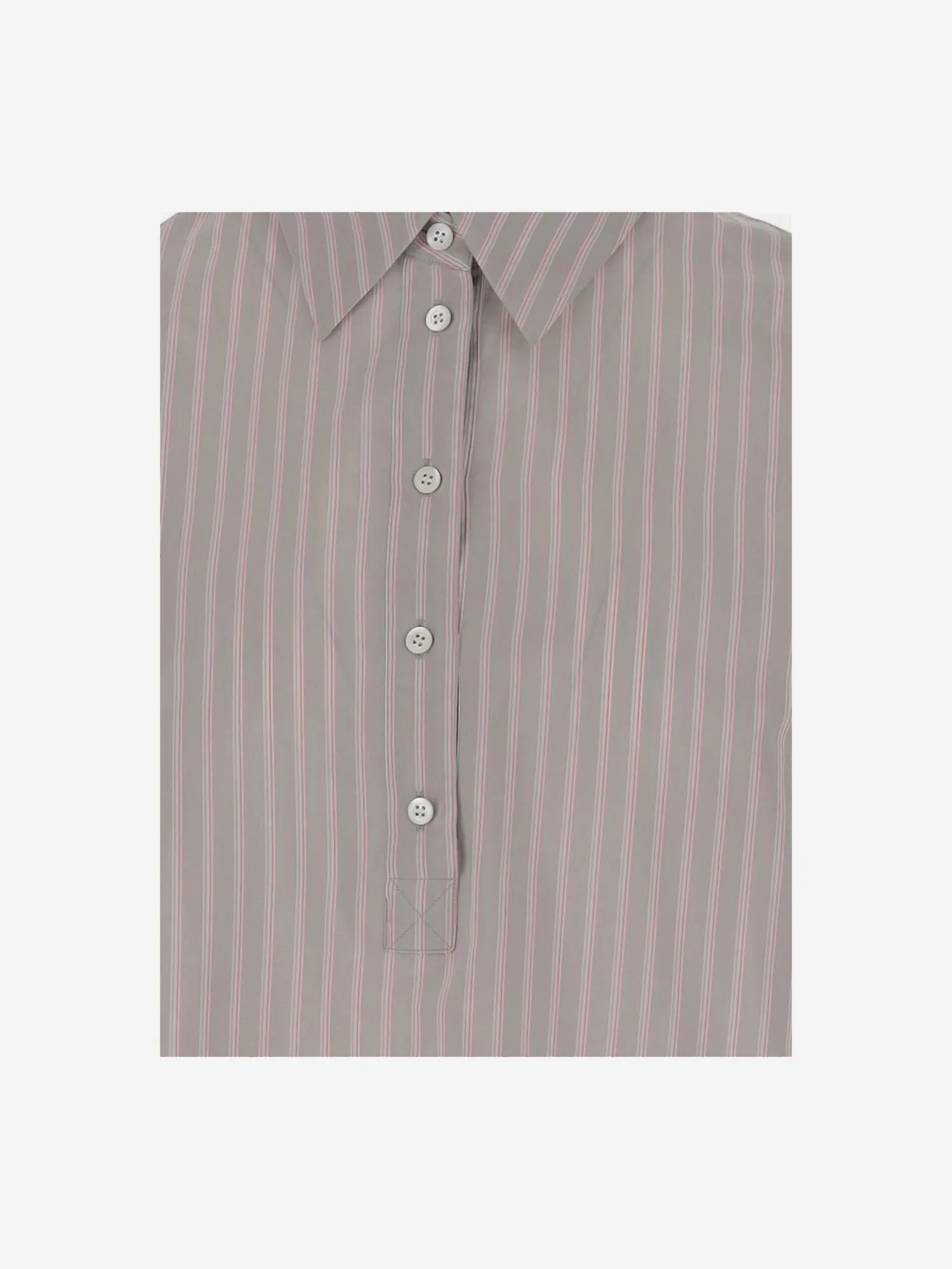 COTTON BLEND SHIRT WITH STRIPED PATTERN sold by Lord & Taylor product image thumbnail 5