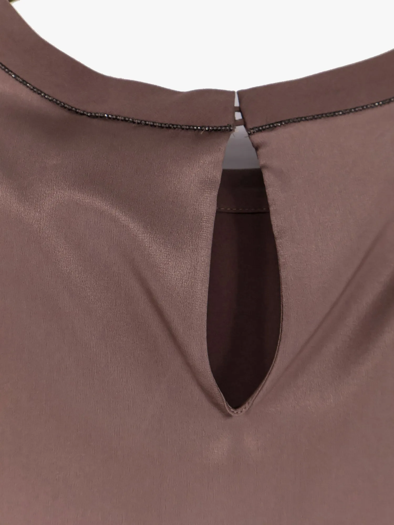 Stretch silk tp with monili detail sold by Lord & Taylor product image thumbnail 3