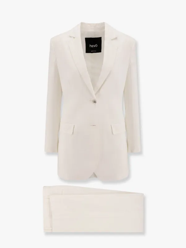 Dresses Hevo - Frigole Linen Tailleur - Woman - 40 - White sold by Lord & Taylor