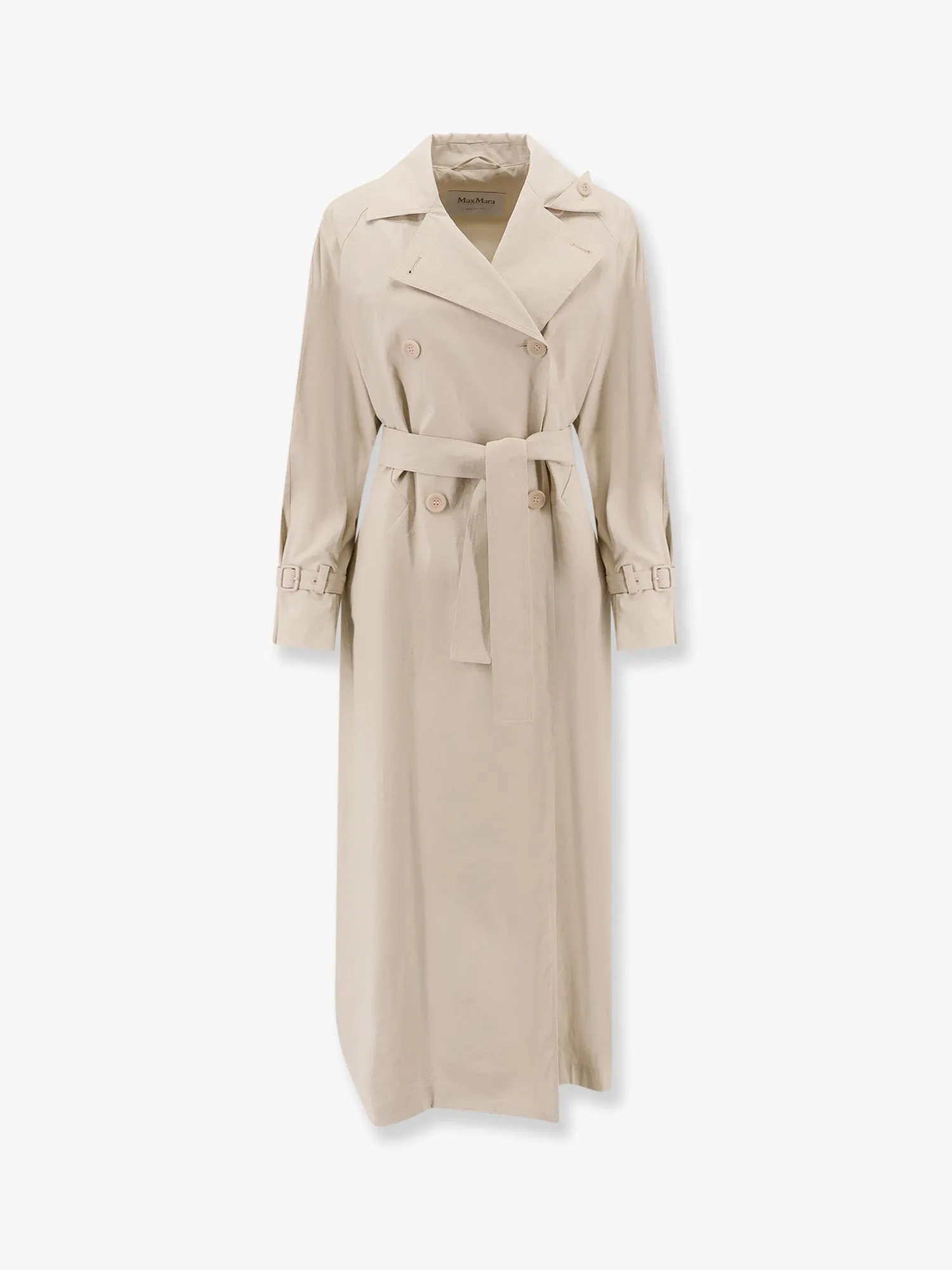 Ronco Max Mara Coated Linen Trench parade parade sold by Lord & Taylor