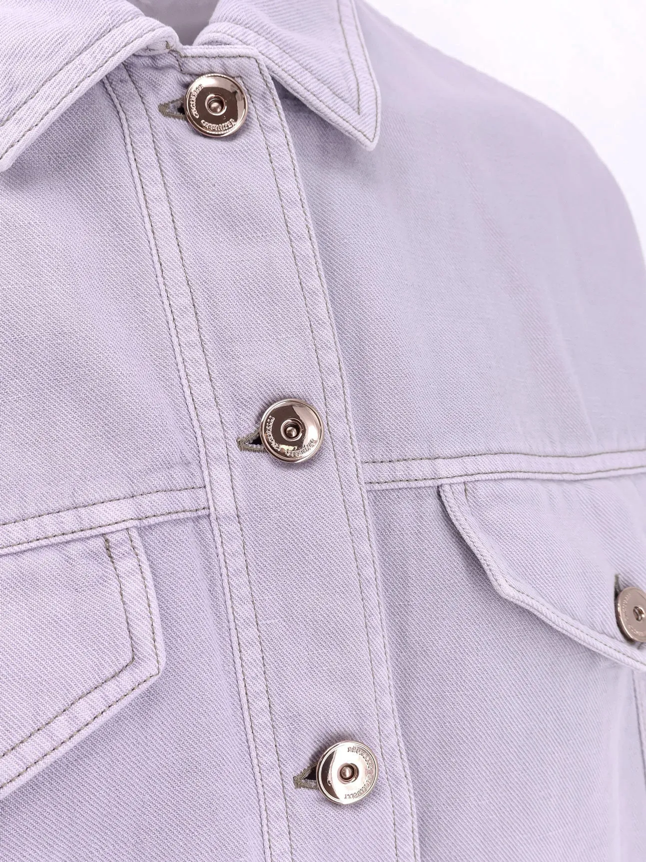 Cotton and linen denim jacket with elastic bottom sold by Lord & Taylor product image thumbnail 4