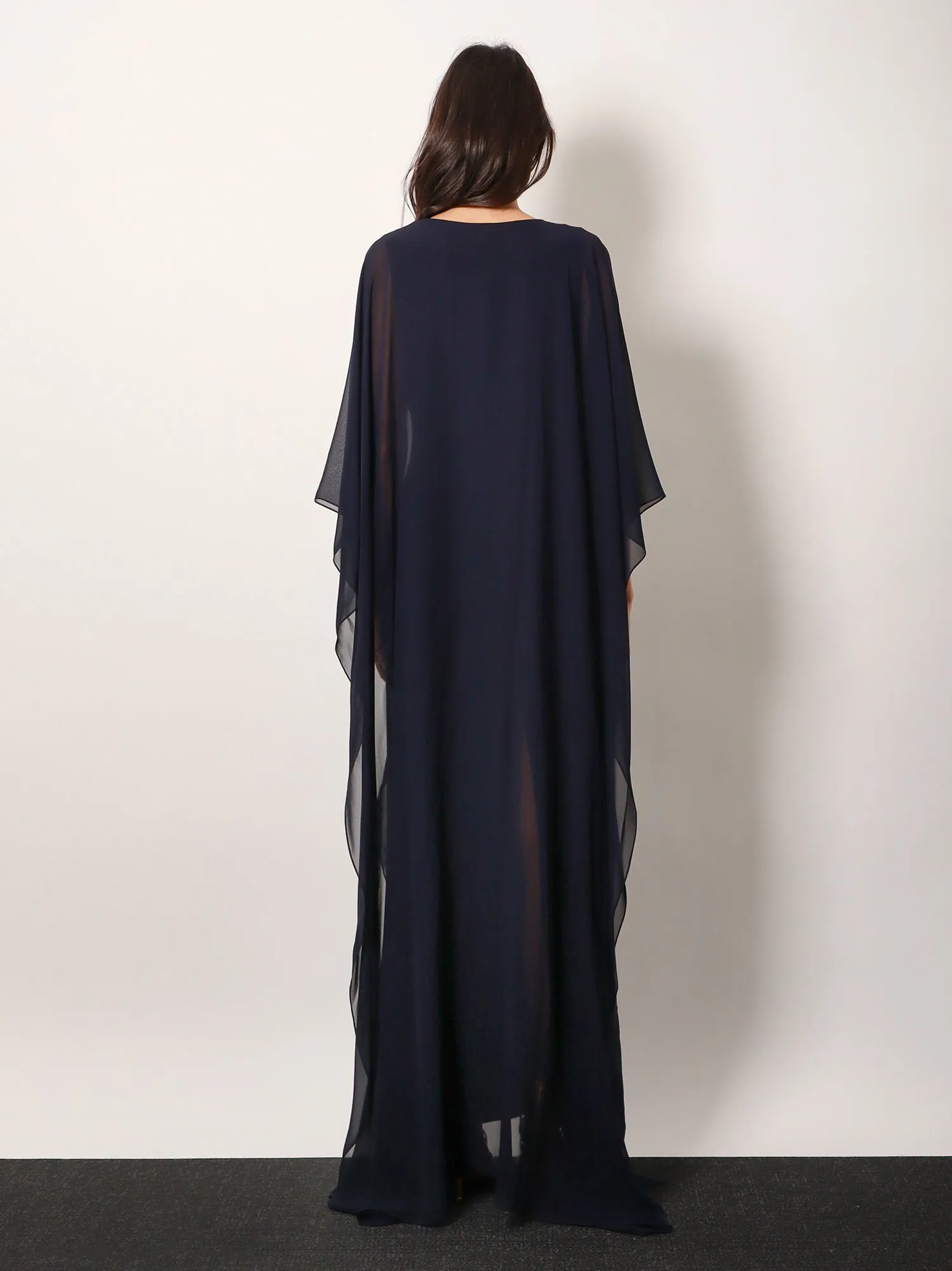 Silk Long Dress with Gold Metal Detail sold by Lord & Taylor product image thumbnail 4