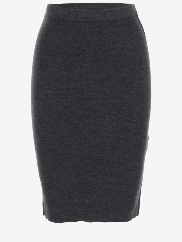 CASHMERE WOOL AND SILK PENCIL SKIRT sold by Lord & Taylor