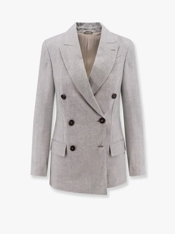 Sparkling linen blazer sold by Lord & Taylor