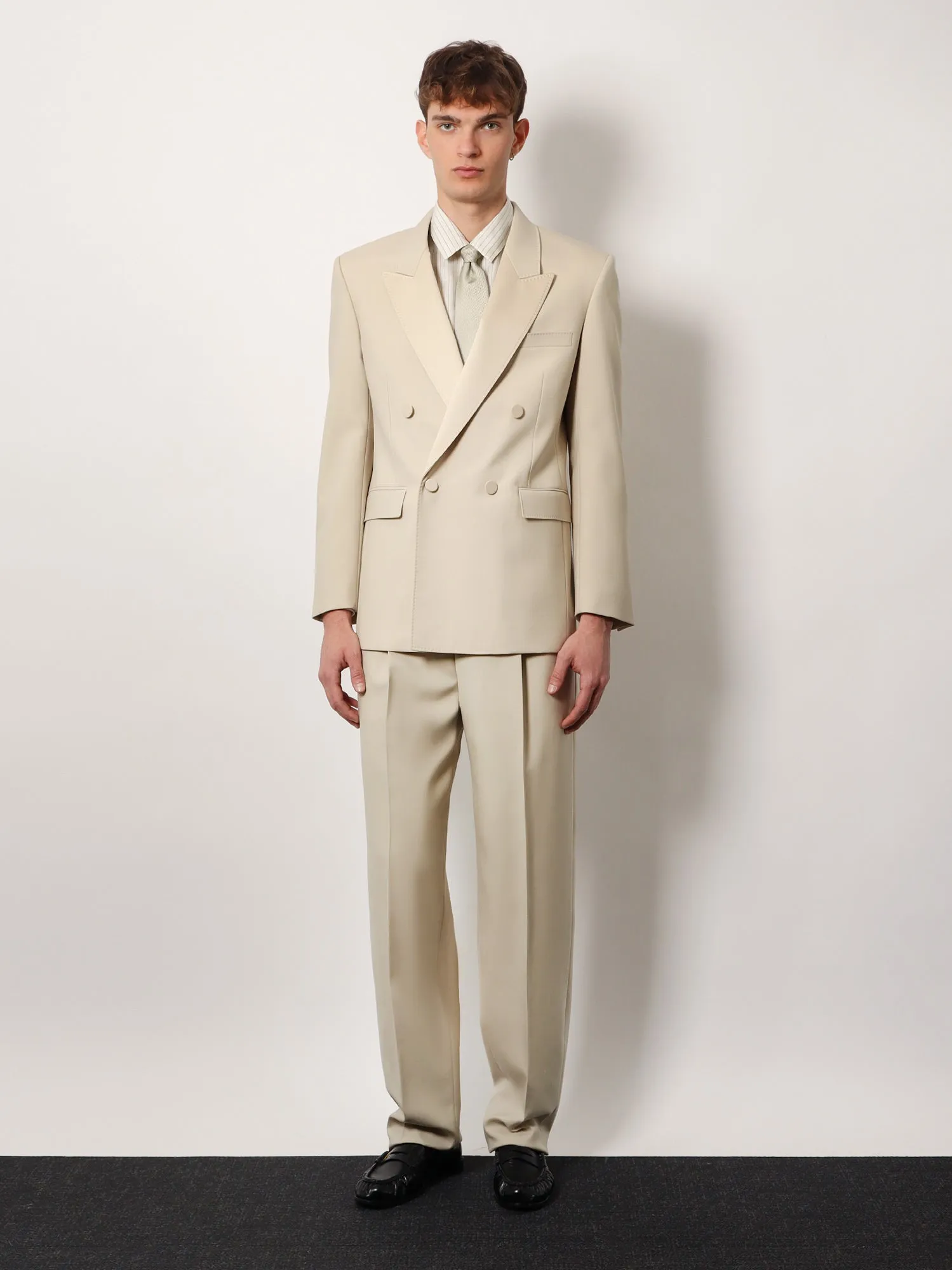 Wool tuxedo trouser with silk lining sold by Lord & Taylor product image thumbnail 2