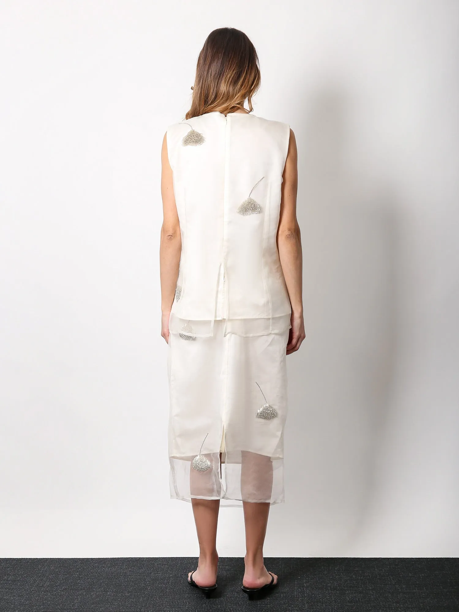 Silk top with jewel details sold by Lord & Taylor product image thumbnail 3