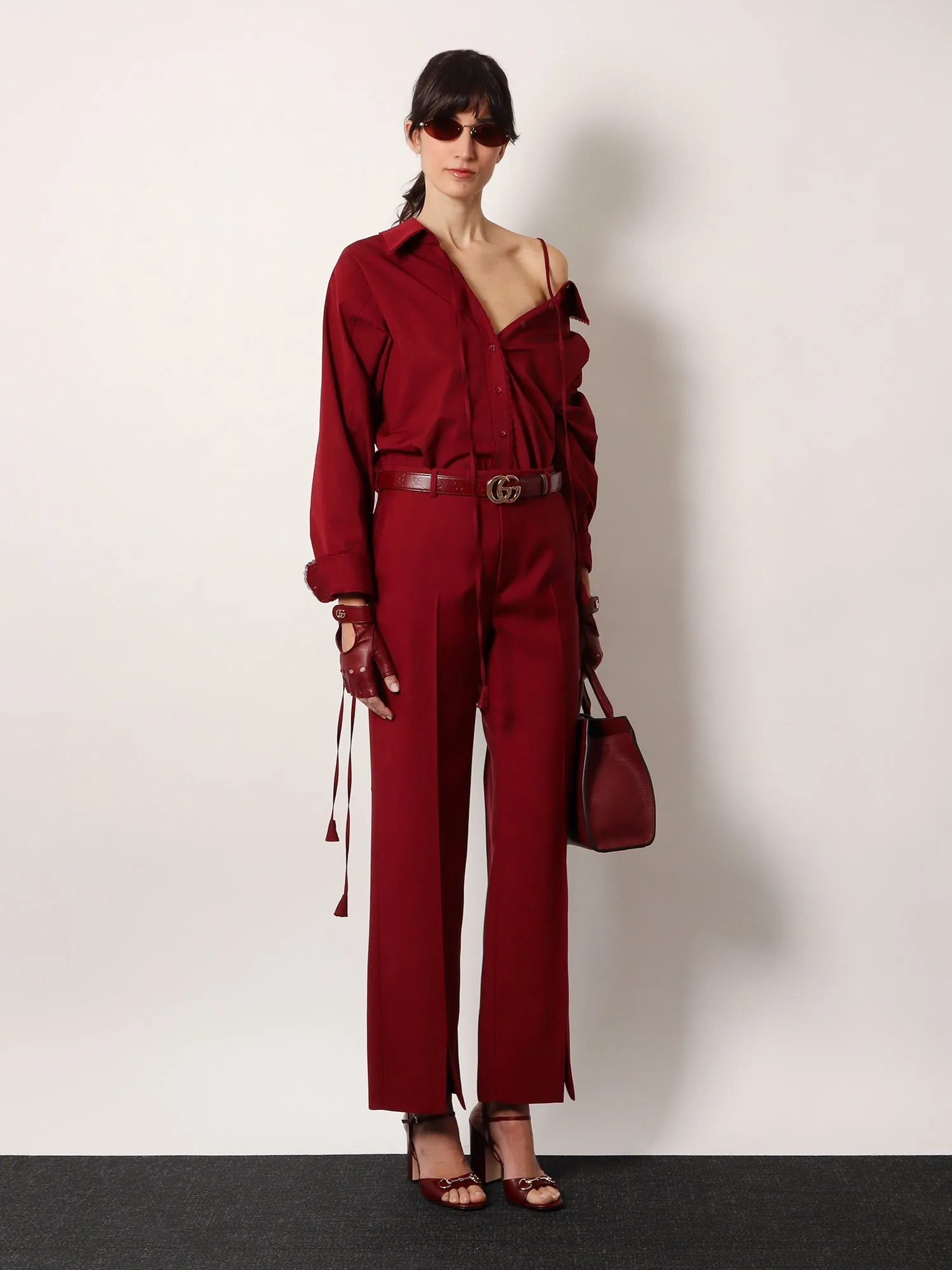 Cotton popeline shirt with ties and laces profiles sold by Lord & Taylor product image thumbnail 2