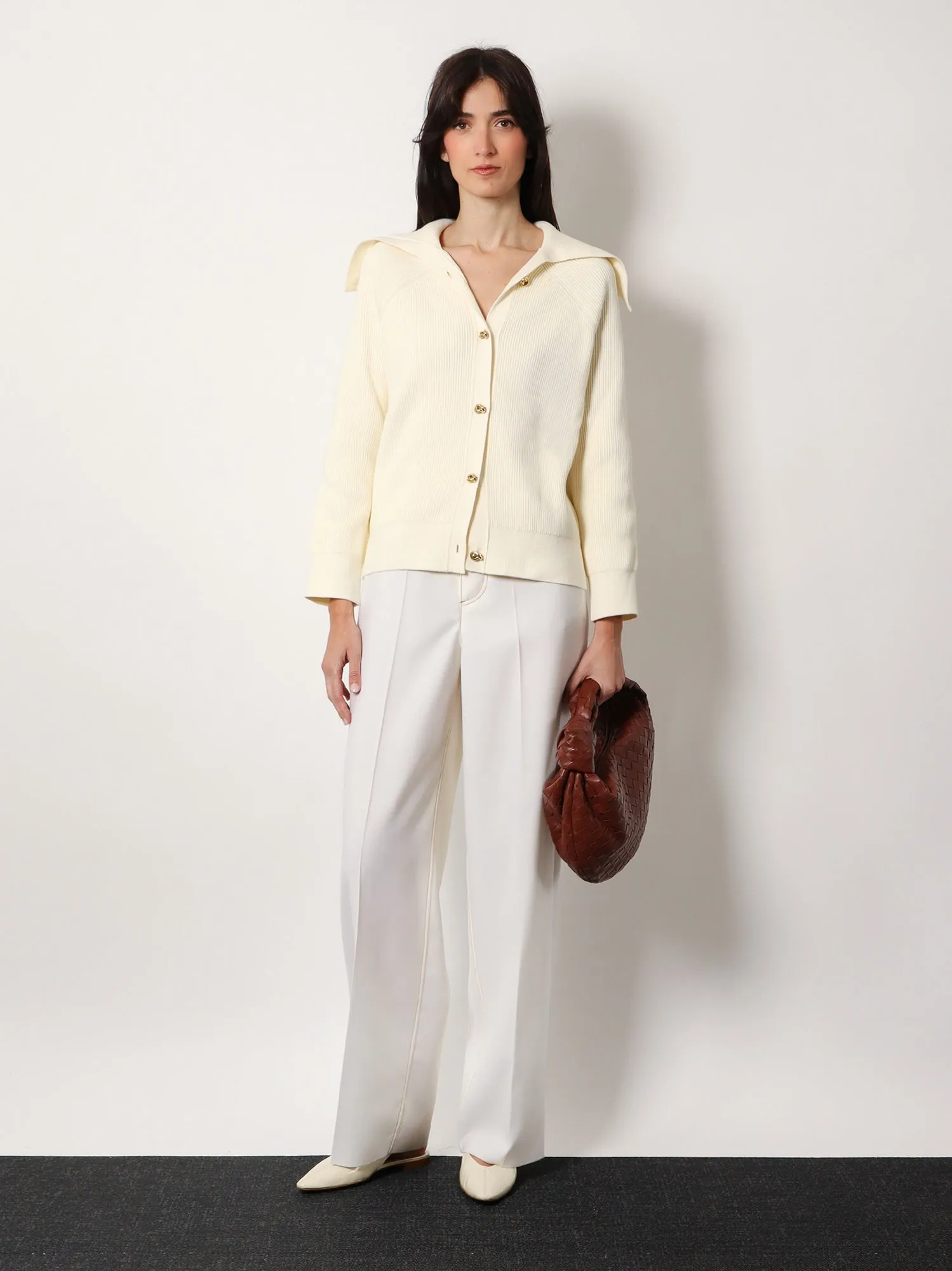 Wool wide leg trouser sold by Lord & Taylor product image thumbnail 2