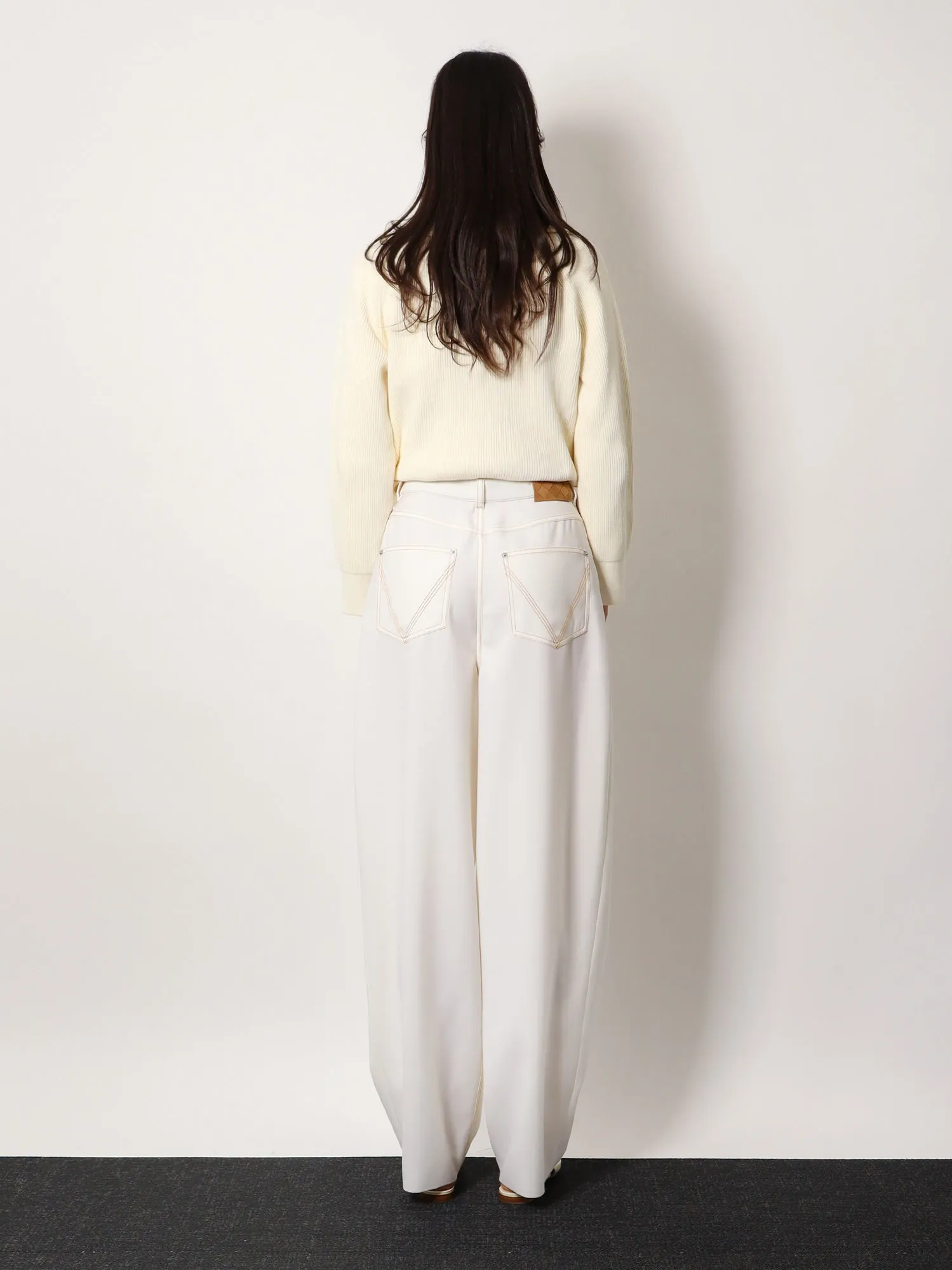Wool wide leg trouser sold by Lord & Taylor product image thumbnail 3