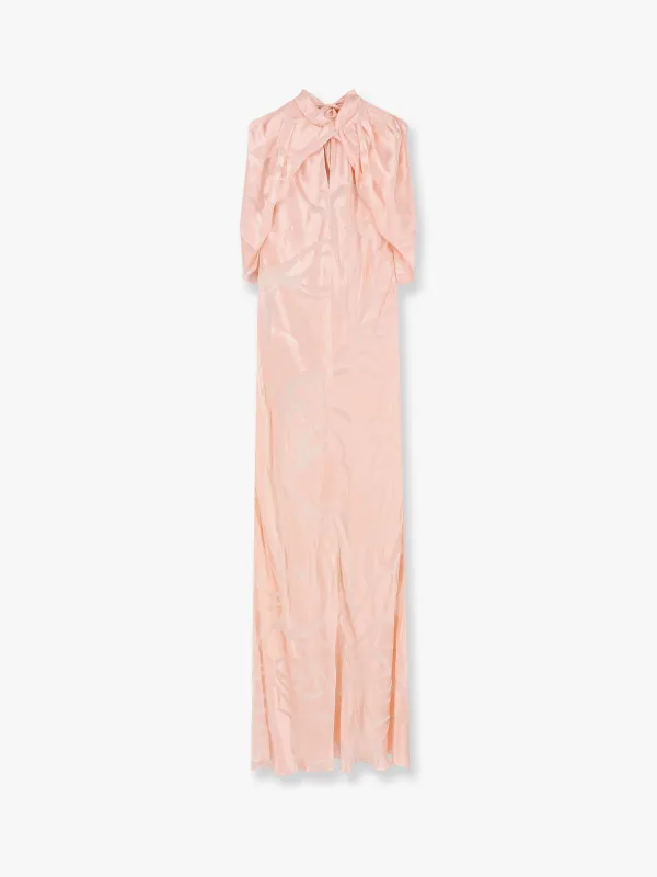 Viscose and silk long dress sold by Lord & Taylor