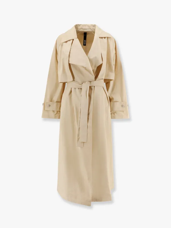 Margherita nylon trench coat with belt sold by Lord & Taylor