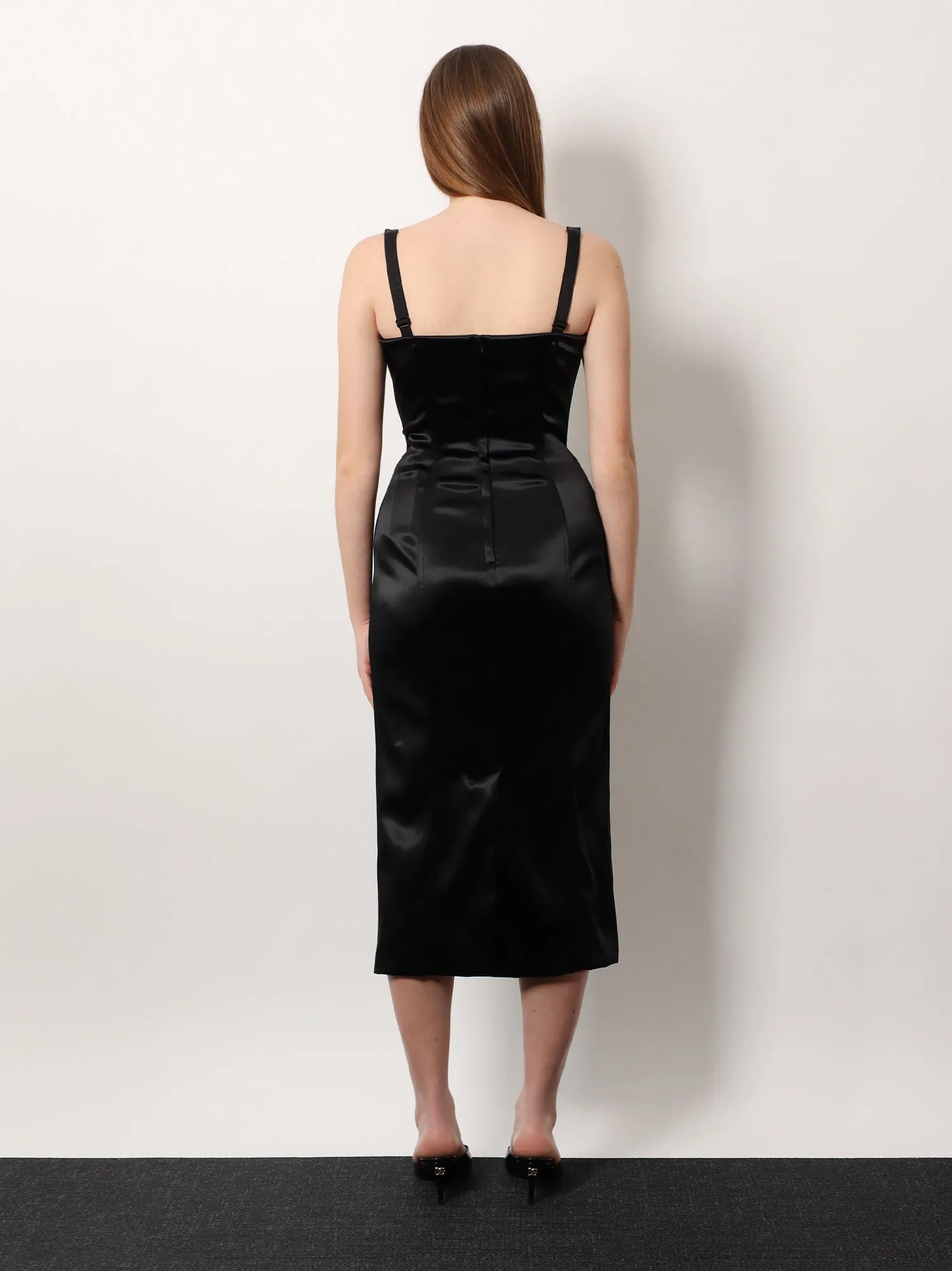 Satin Dress with Bustier Detail sold by Lord & Taylor product image thumbnail 3