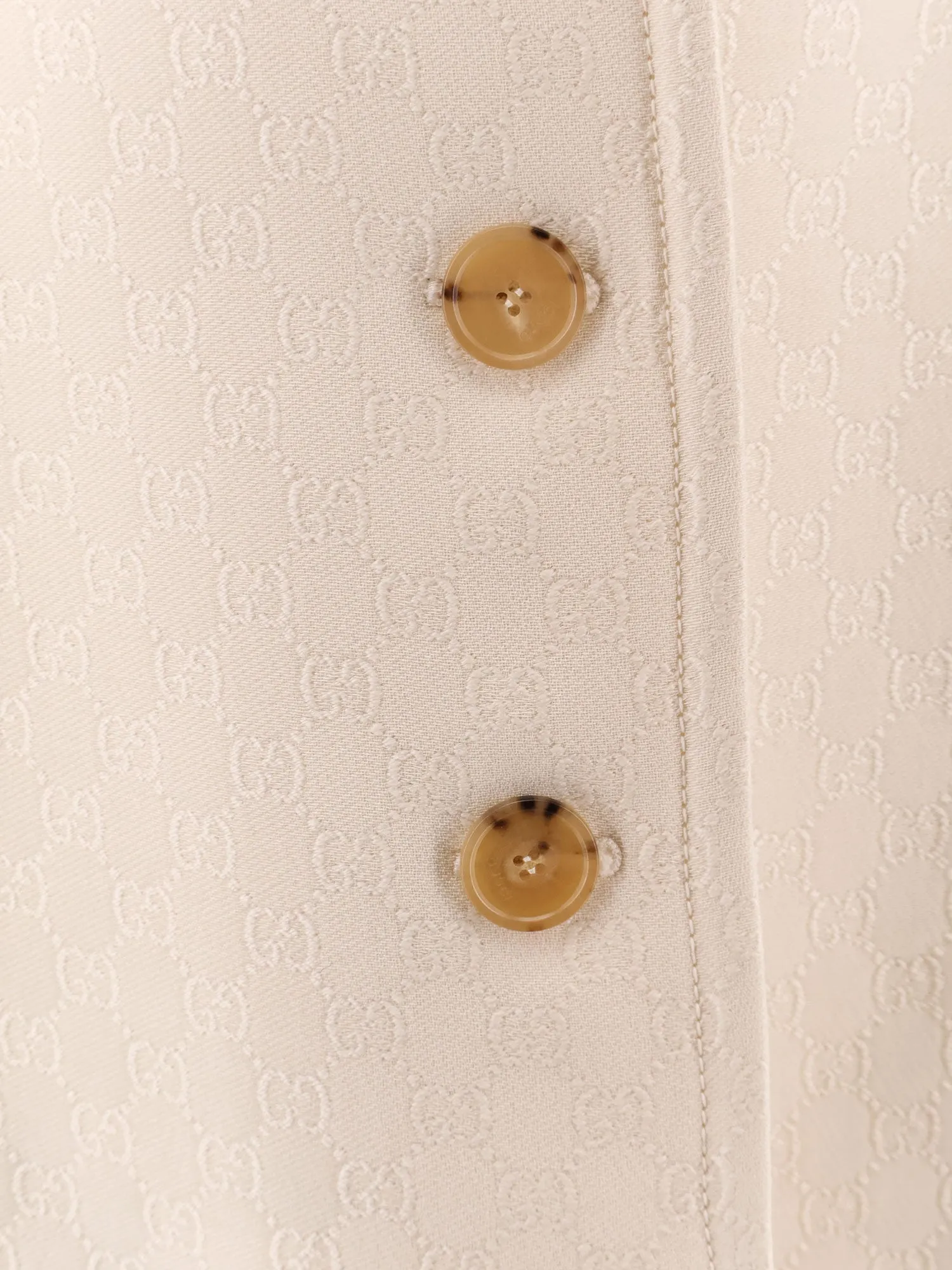 Wool and silk crepe coat with all-over gg motif sold by Lord & Taylor product image thumbnail 5