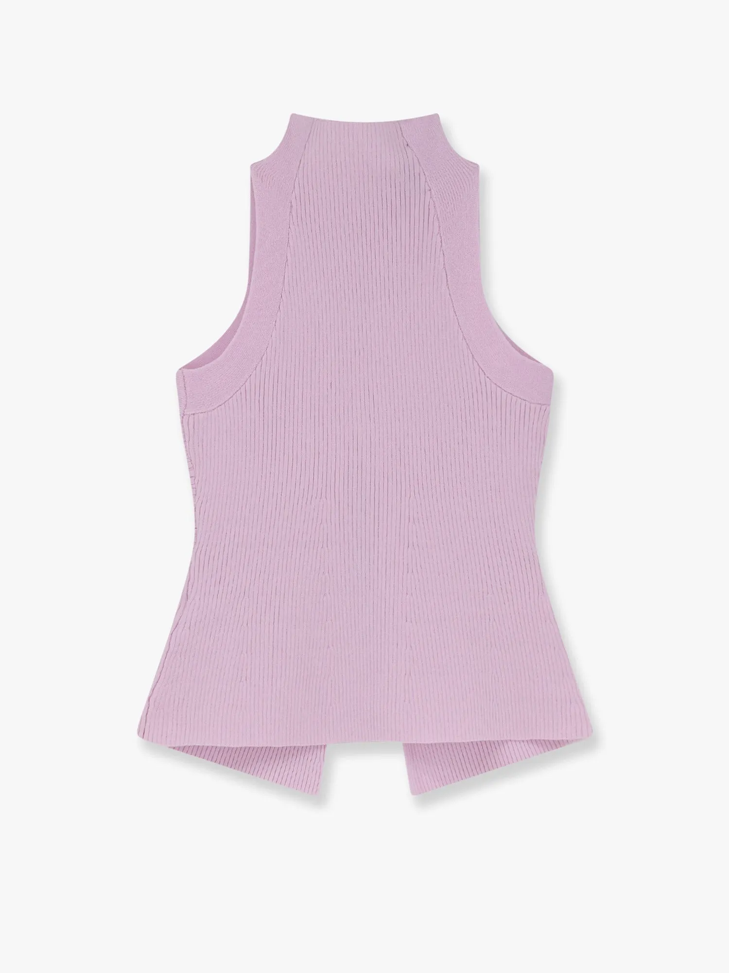 Ribbed knitted top with metal detail sold by Lord & Taylor product image thumbnail 2