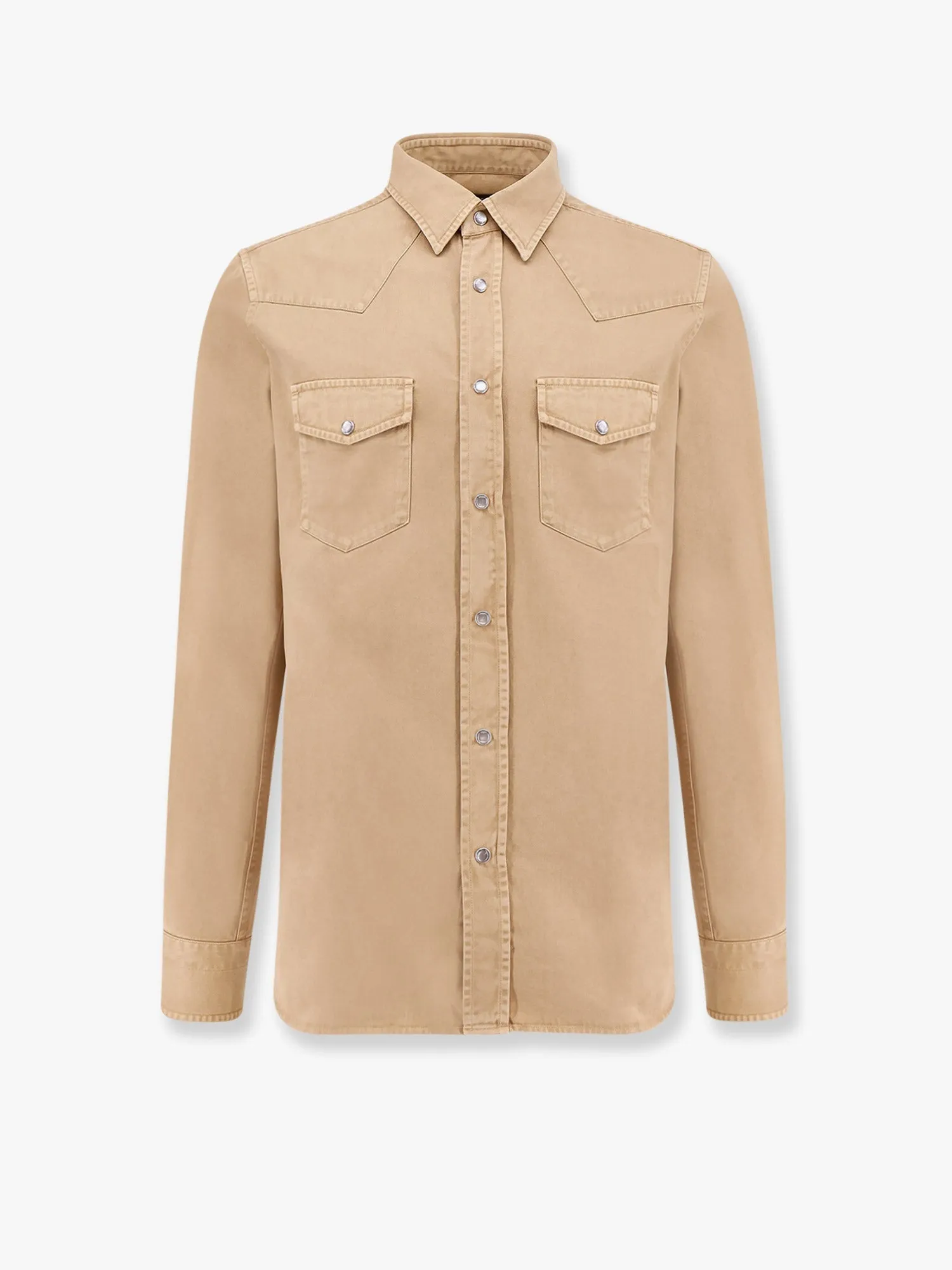 Cotton shirt with pockets and stitching sold by Lord & Taylor