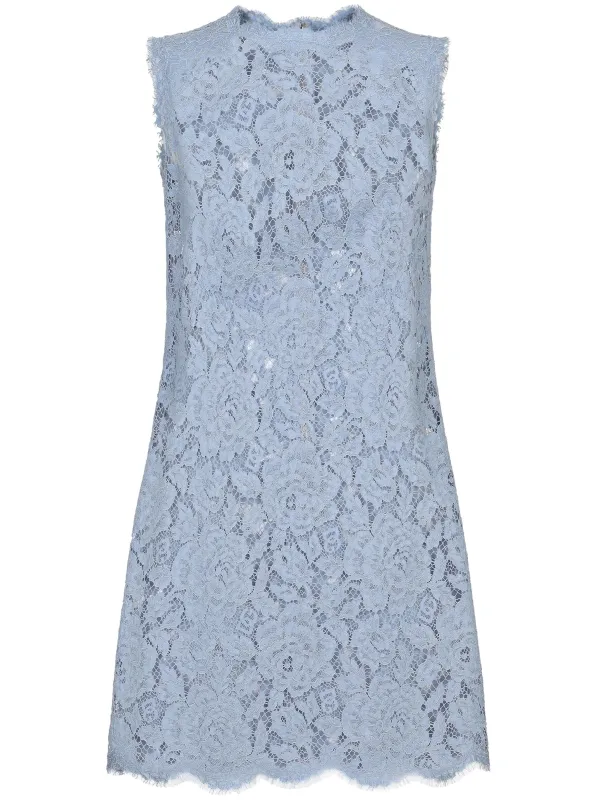 floral-lace shift mini dress sold by Lord & Taylor