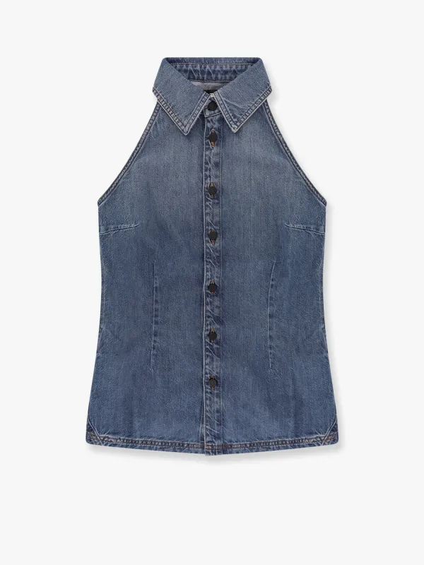 Summer marlin denim shirt sold by Lord & Taylor