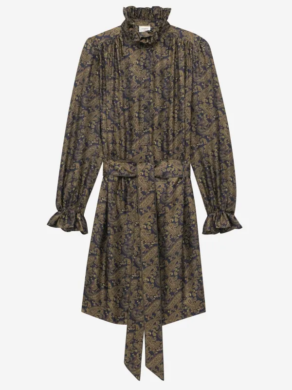 Paisley Pattern Silk Twill Dress sold by Lord & Taylor