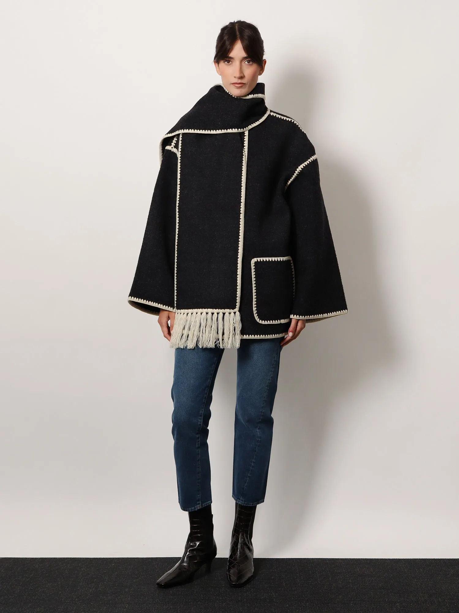 Wool Blend Embroidered Jacket sold by Lord & Taylor product image thumbnail 2