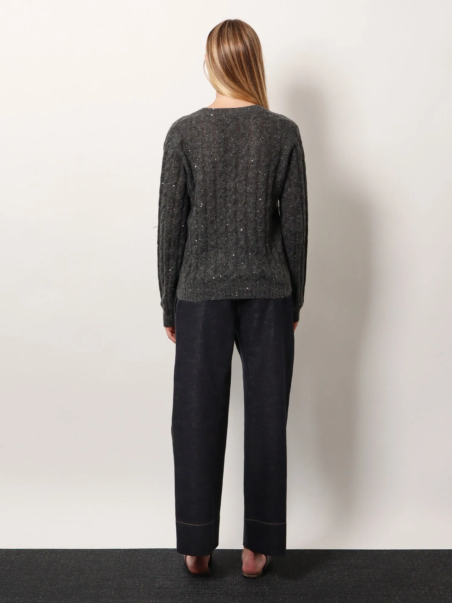 Wool blend sweater with all-over sequins sold by Lord & Taylor product image thumbnail 4