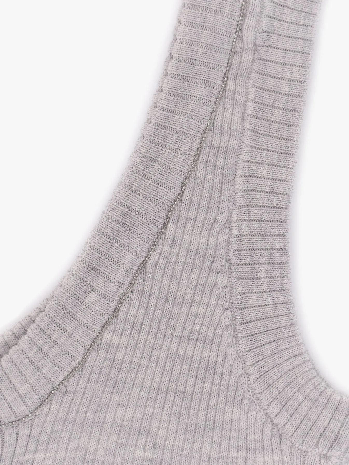 Cashmere and wool tank top with monili detail sold by Lord & Taylor product image thumbnail 5