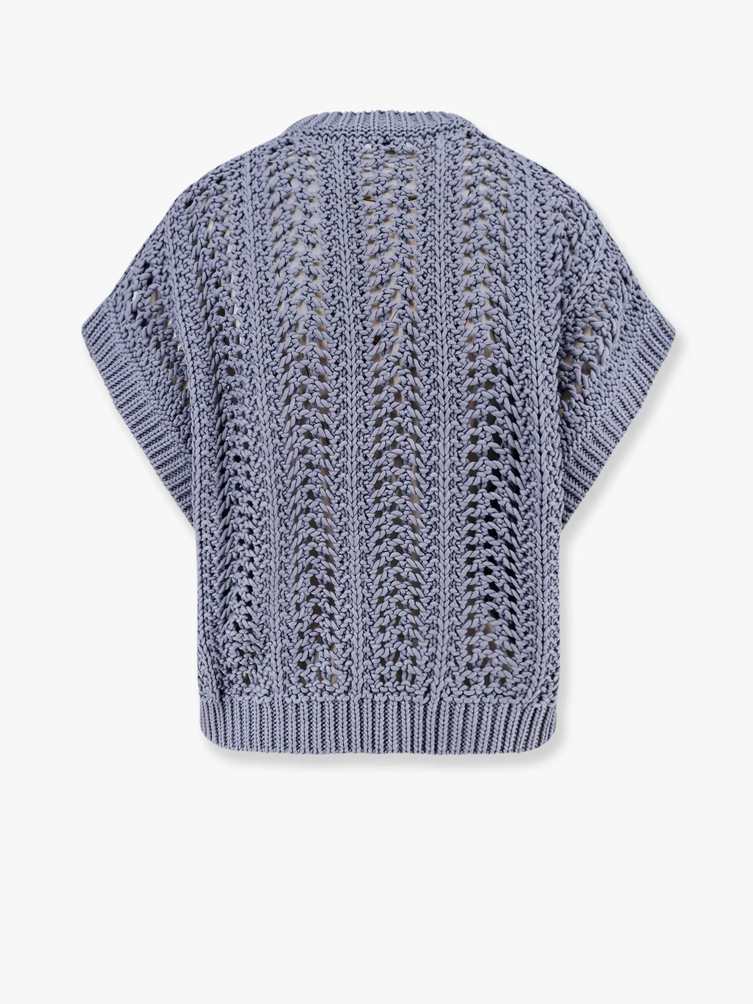 Cotton ribbed net sweater sold by Lord & Taylor product image thumbnail 4