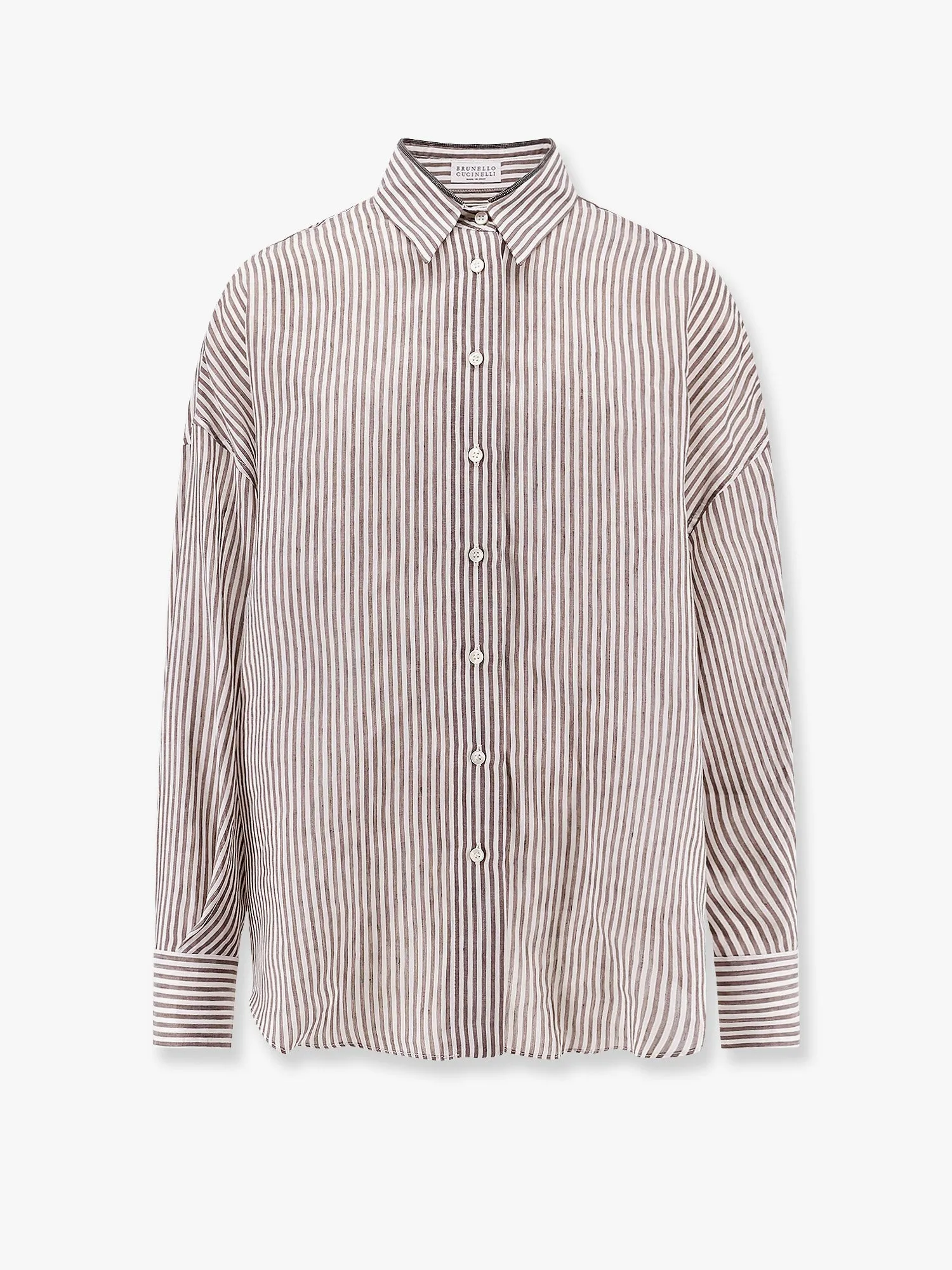 Striped linen and silk shirt sold by Lord & Taylor