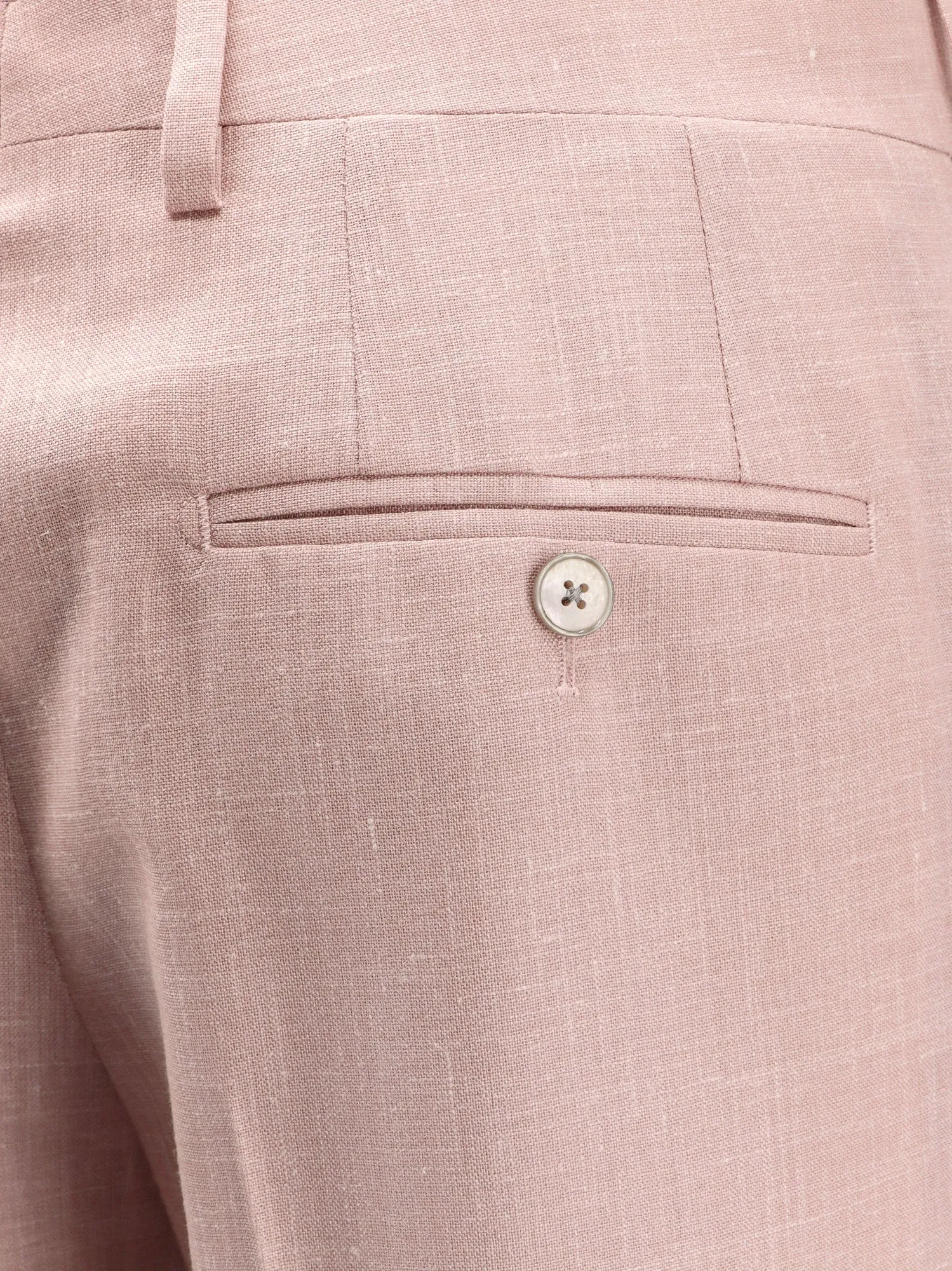 Wool, silk and linen trouser with fold sold by Lord & Taylor product image thumbnail 3