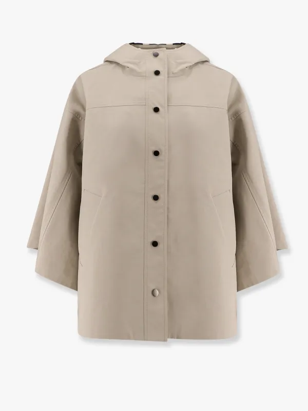 Water-Resistant Cotton Poplin Hooded Jacket made by Brunello Cucinelli