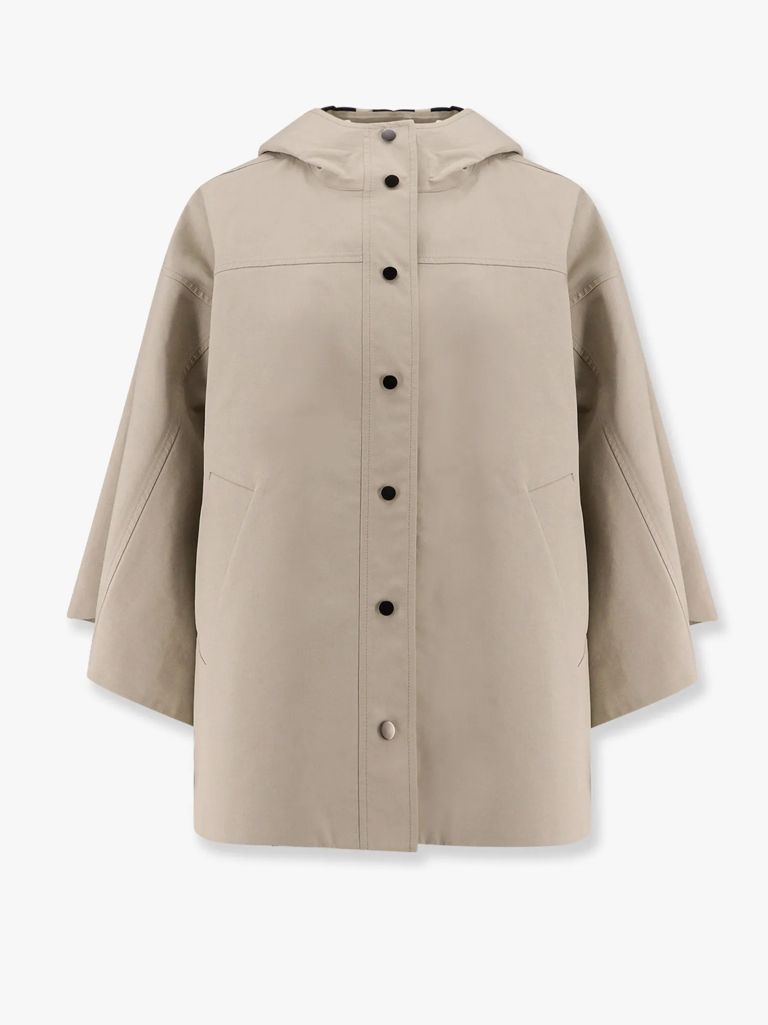 Water-Resistant Cotton Poplin Hooded Jacket sold by Lord & Taylor