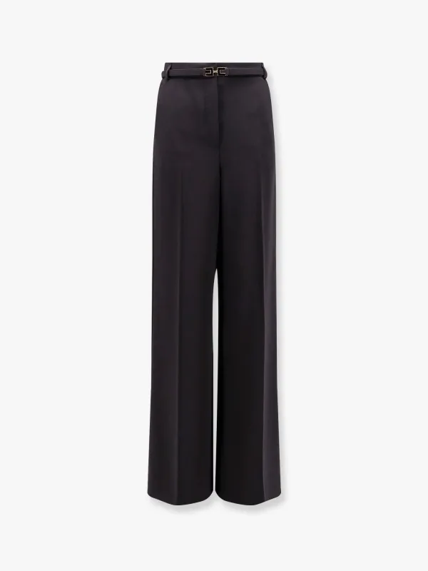 Tuxedo trouser with belt and enamelled detail sold by Lord & Taylor