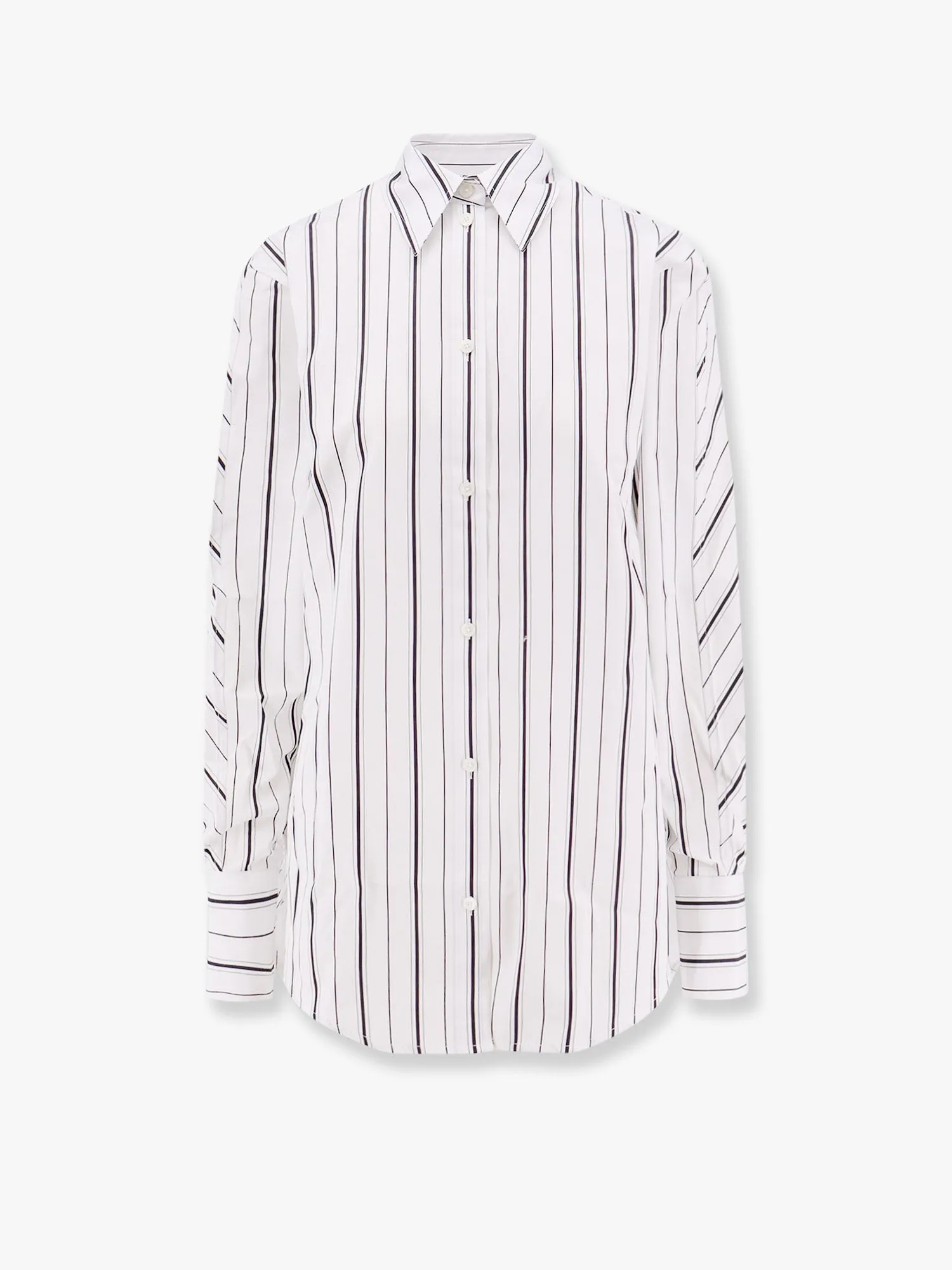 Organic cotton shirt with striped motif sold by Lord & Taylor