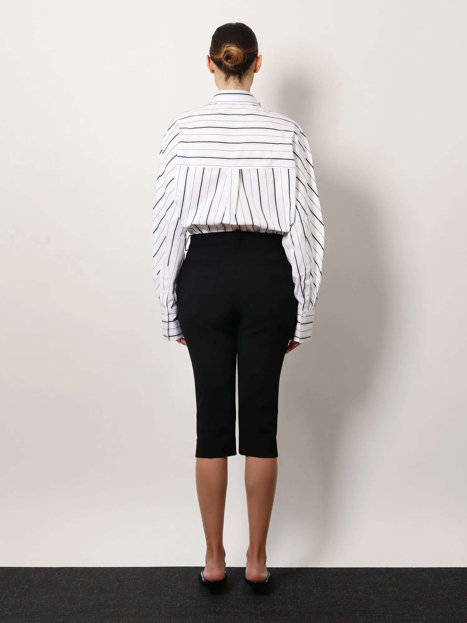 Organic cotton shirt with striped motif sold by Lord & Taylor product image thumbnail 4