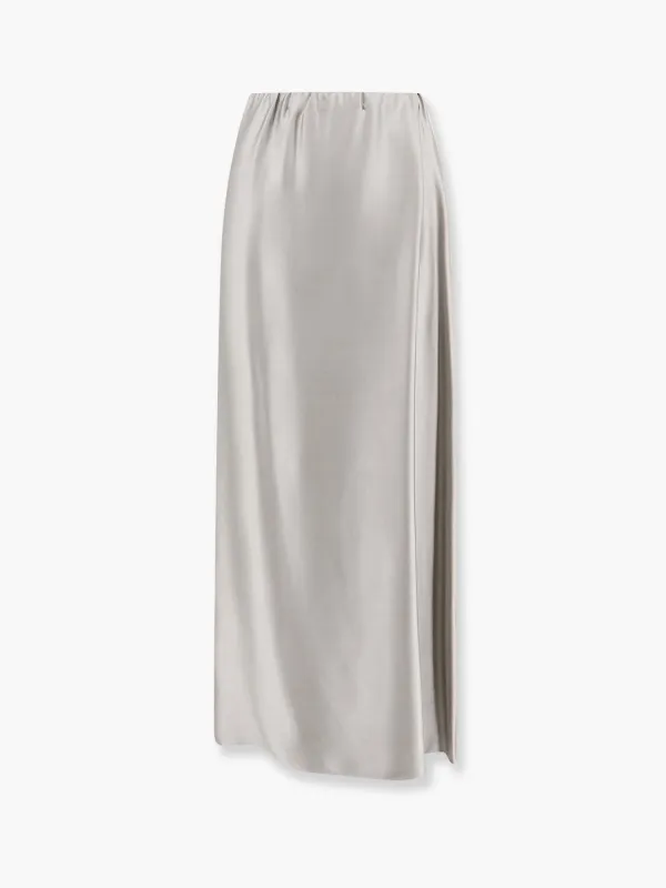 Silk long skirt with deep slit sold by Lord & Taylor