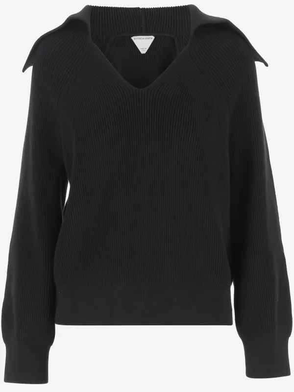 Stretch Cotton Blend Sweater made by Bottega Veneta