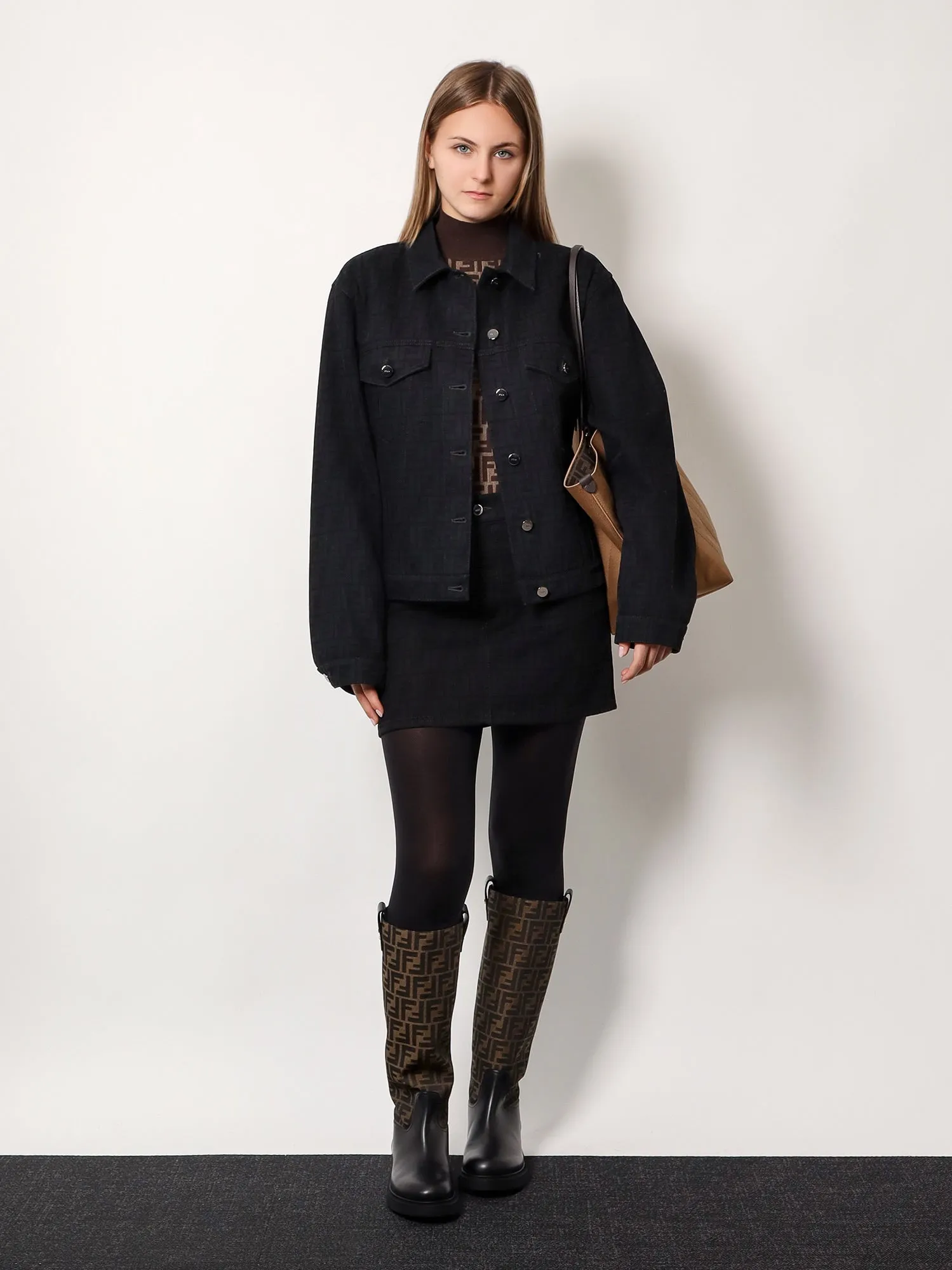 Cotton sweater with ff motif sold by Lord & Taylor product image thumbnail 2