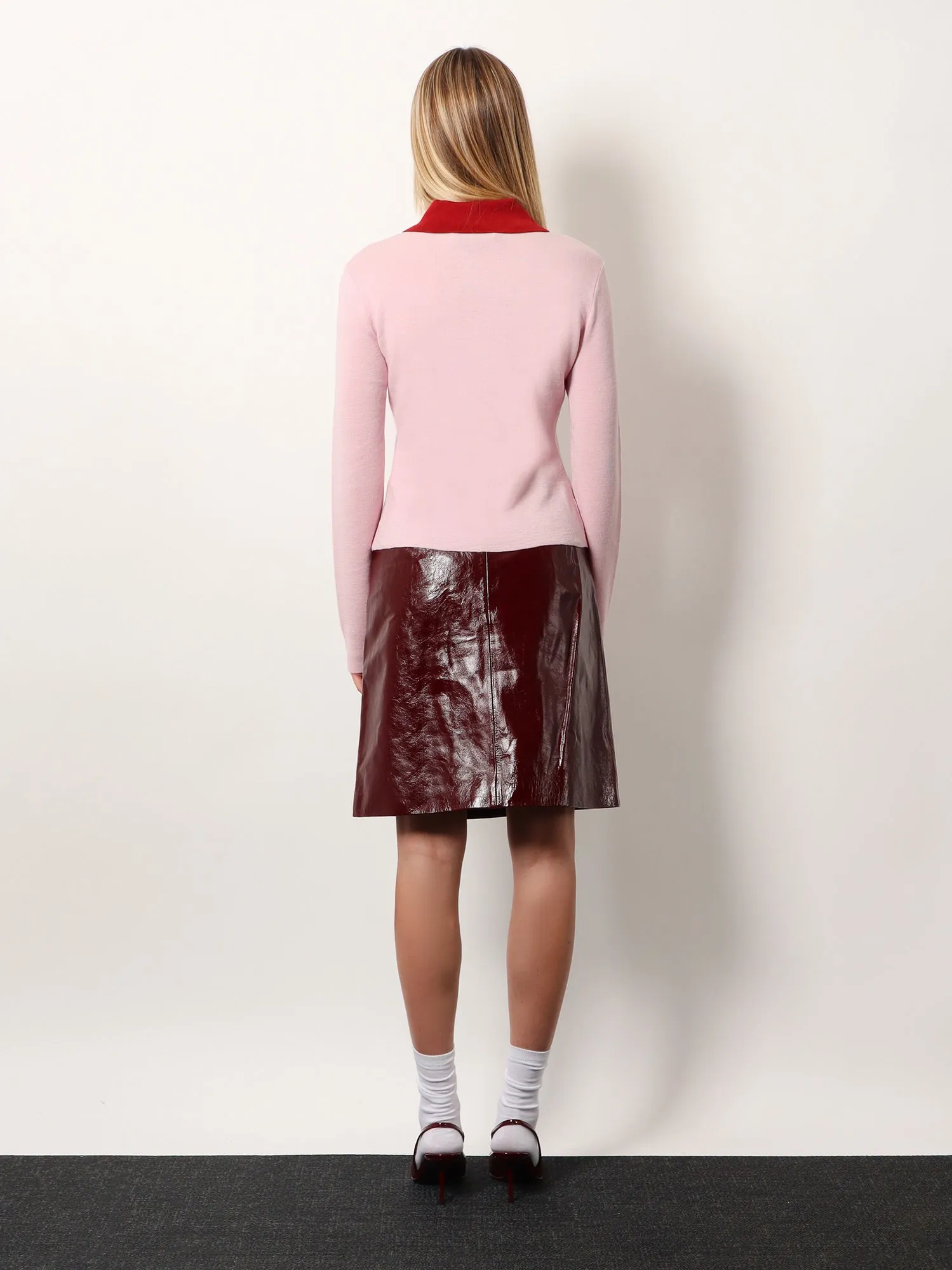 Wool Cardigan with Contrasting Collar sold by Lord & Taylor product image thumbnail 3