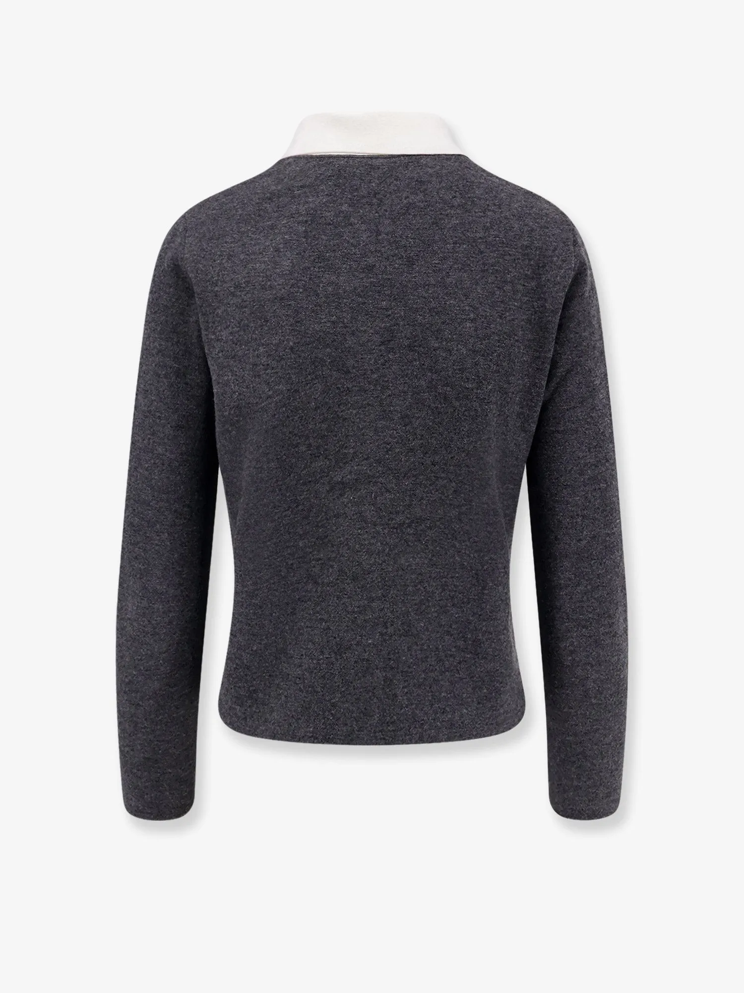 Wool Blend Cardigan with Contrasting Collar sold by Lord & Taylor product image thumbnail 2