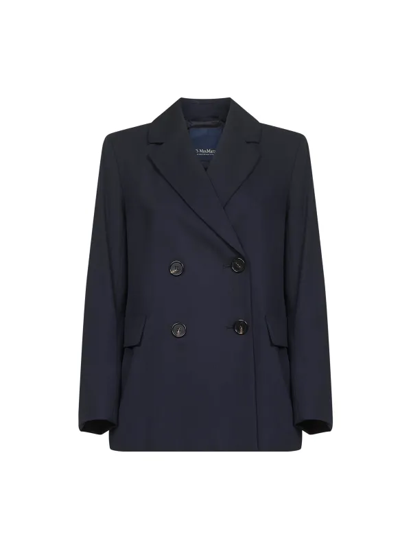 Blue Crepe Wool Twill Blazer sold by Lord & Taylor