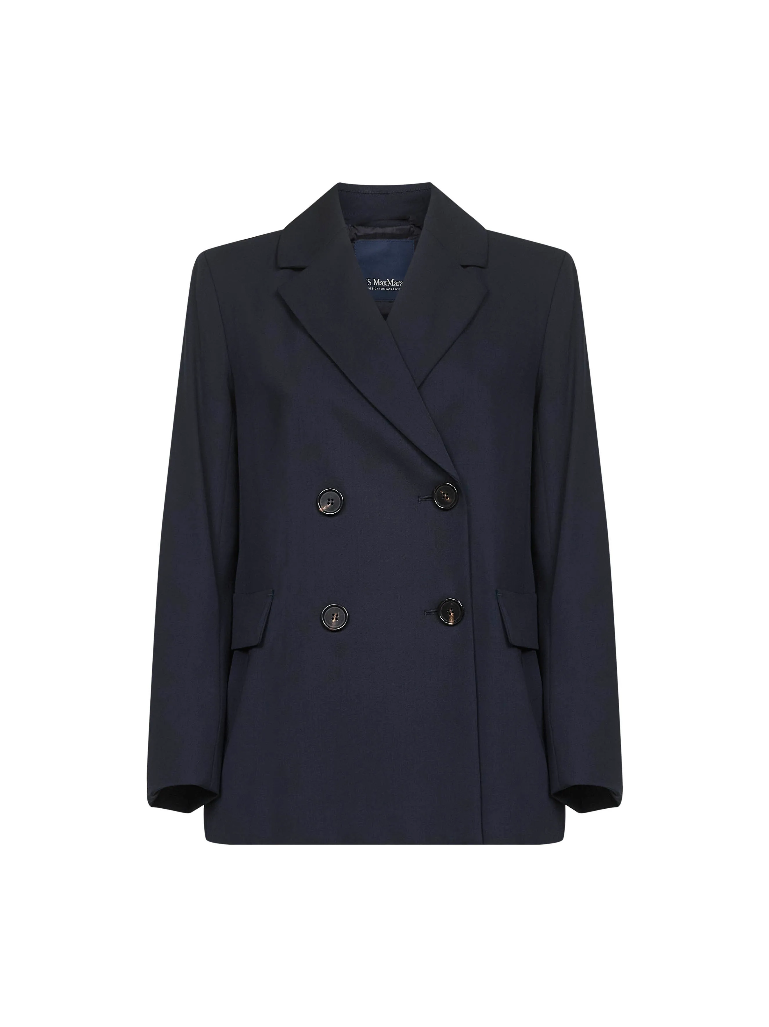 Blue Crepe Wool Twill Blazer sold by Lord & Taylor