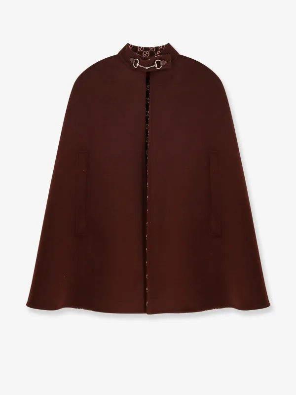 Wool cape with iconic horsebit sold by Lord & Taylor
